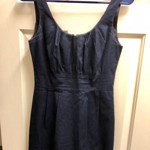 J. Crew navy A-line scoop dress